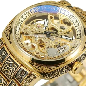 Gold-Tone Openwork Mechanical Watch — view 2