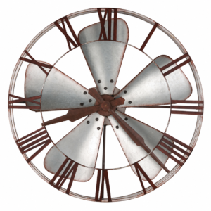 Industrial Fan Wall Clock — view 2