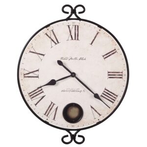 Wrought Iron Roman-Numeral Wall Clock — view 2