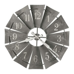 Rustic Windmill Wall Clock — view 2